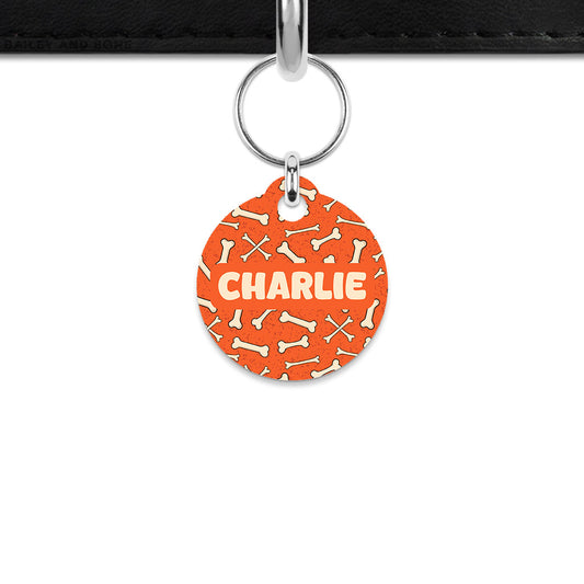 Halloween Bones Mini Pet ID Tag