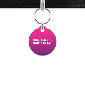 Purple Gradient Mini Pet ID Tag