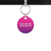 Purple Gradient Mini Pet ID Tag
