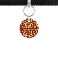 Peanut Pattern Mini Pet ID Tag