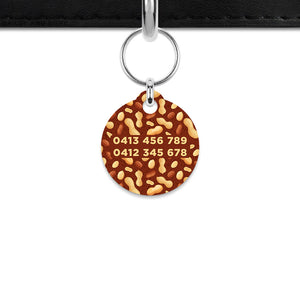 Peanut Pattern Mini Pet ID Tag