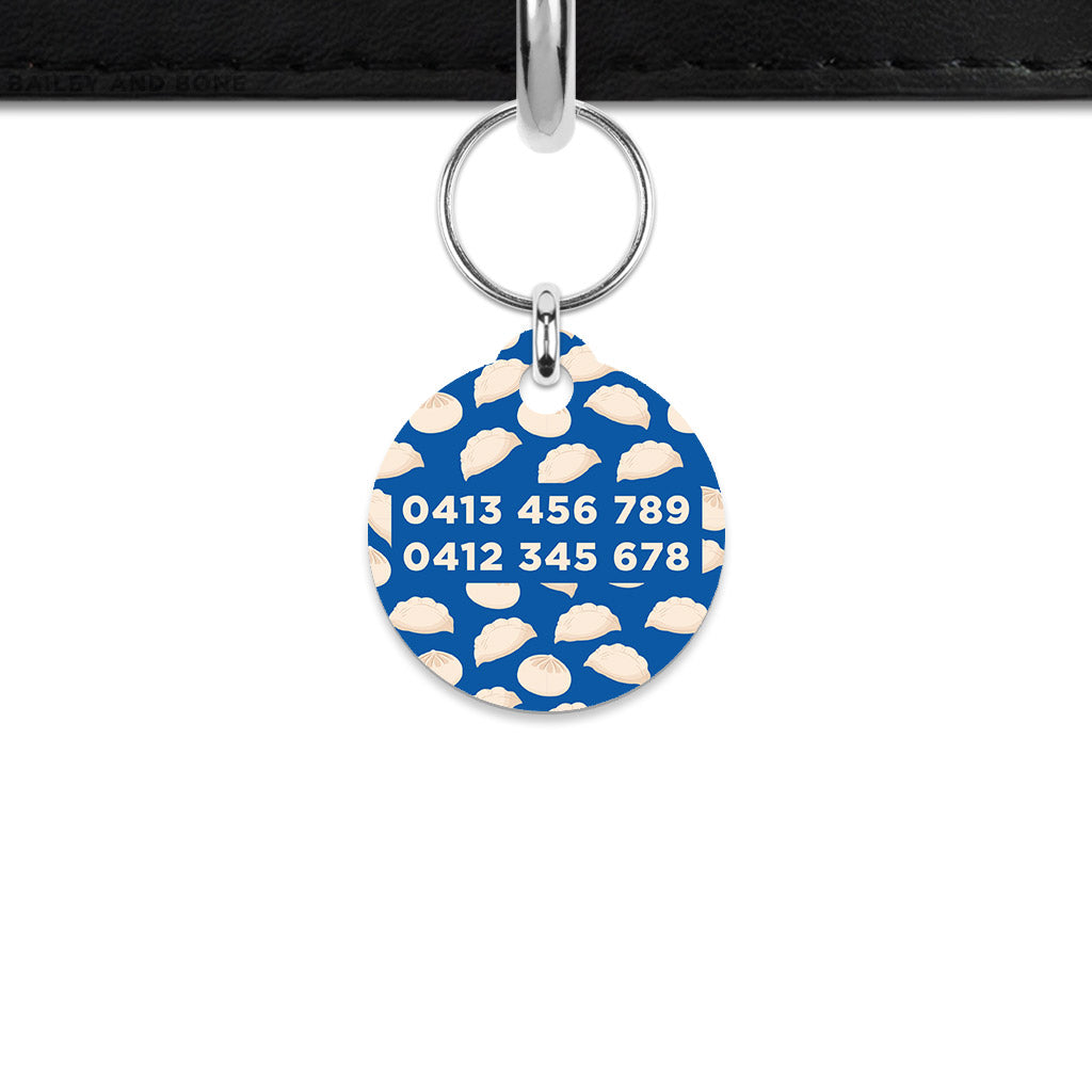 Dumpling Pattern Mini Pet ID Tag