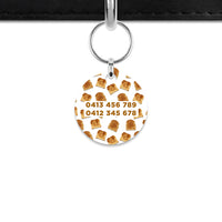 Toast Pattern Mini Pet ID Tag