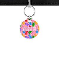 Pink Gummy Bears Mini Pet ID Tag