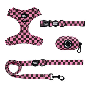 Pink and Brown Checkers Bailey Bundle