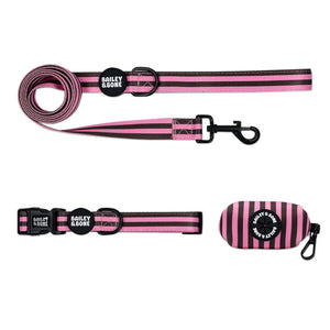 Pink and Brown Stripes Collar Bundle
