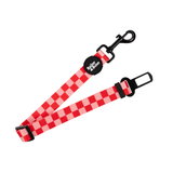 Pink And Red Checkers Dog Car Restraint
