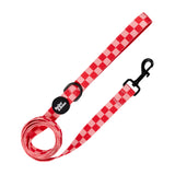 Pink And Red Checkers Lead