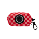 Pink And Red Checkers Poop Bag Holder