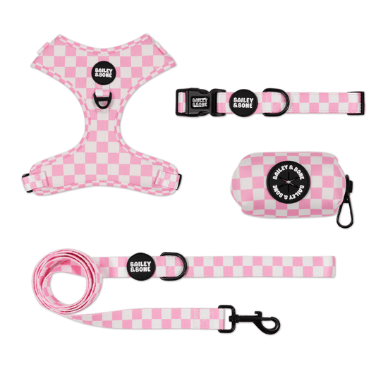 Pink And White Checkers Bailey Bundle
