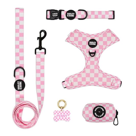 Pink And White Checkers Complete Bundle