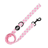 Pink And White Checkers Lead