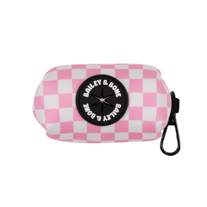 Pink And White Checkers Collar And Lead Bundle