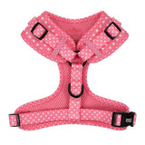 Pink And White Polka Dots Dog Harness
