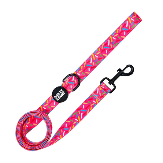 Pink Birthday Sprinkles Dog Lead