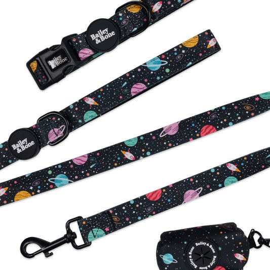 Space Galaxy Collar And Lead Bundle