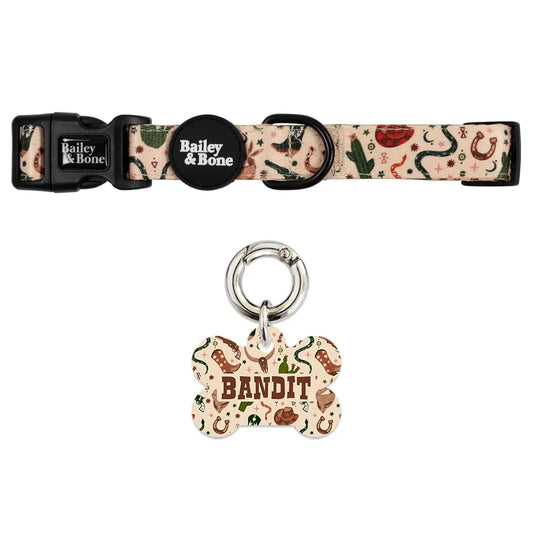 Wild Wild West Pet Tag And Collar Bundle