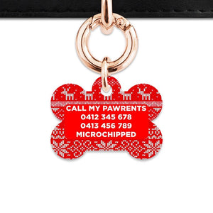 Bailey And Bone Christmas Sweater Pet Tag