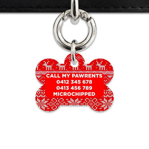 Bailey And Bone Christmas Sweater Pet Tag