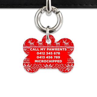 Bailey And Bone Christmas Sweater Pet Tag
