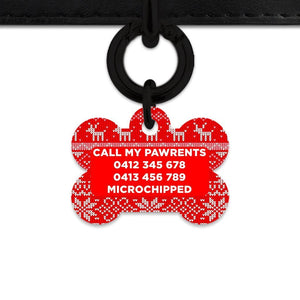 Bailey And Bone Christmas Sweater Pet Tag
