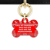 Bailey And Bone Christmas Sweater Pet Tag