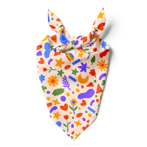 Bailey And Bone Pet Bandana Cute Summer Shapes Pet Bandana