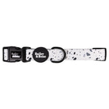 Bailey And Bone Pet Collar Black And White Terrazzo Pet Collar