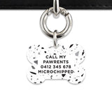 Bailey And Bone Pet ID Tags Black And White Terrazzo Pet Tag
