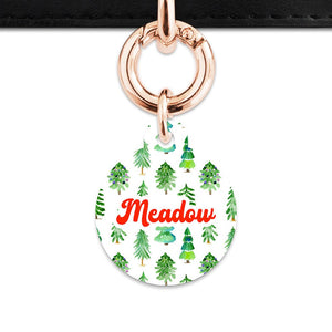 Bailey And Bone Pet ID Tags Christmas Forest Pet Tag