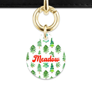 Bailey And Bone Pet ID Tags Christmas Forest Pet Tag