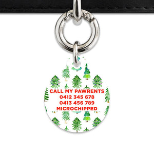 Bailey And Bone Pet ID Tags Christmas Forest Pet Tag