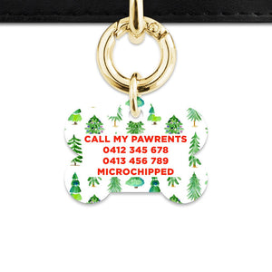 Bailey And Bone Pet ID Tags Christmas Forest Pet Tag