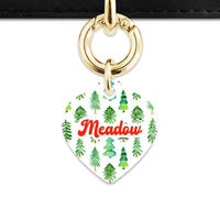 Bailey And Bone Pet ID Tags Christmas Forest Pet Tag
