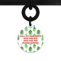 Bailey And Bone Pet ID Tags Christmas Forest Pet Tag
