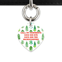 Bailey And Bone Pet ID Tags Christmas Forest Pet Tag