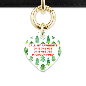 Bailey And Bone Pet ID Tags Christmas Forest Pet Tag