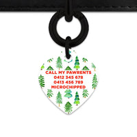 Bailey And Bone Pet ID Tags Christmas Forest Pet Tag