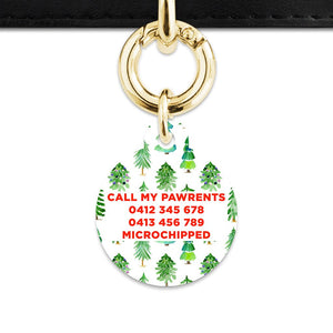 Bailey And Bone Pet ID Tags Christmas Forest Pet Tag