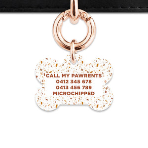 Bailey And Bone Pet ID Tags Cookie Chip Terrazzo Pet Tag