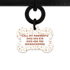 Bailey And Bone Pet ID Tags Cookie Chip Terrazzo Pet Tag