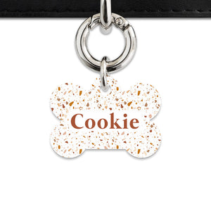 Bailey And Bone Pet ID Tags Cookie Chip Terrazzo Pet Tag