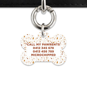 Bailey And Bone Pet ID Tags Cookie Chip Terrazzo Pet Tag