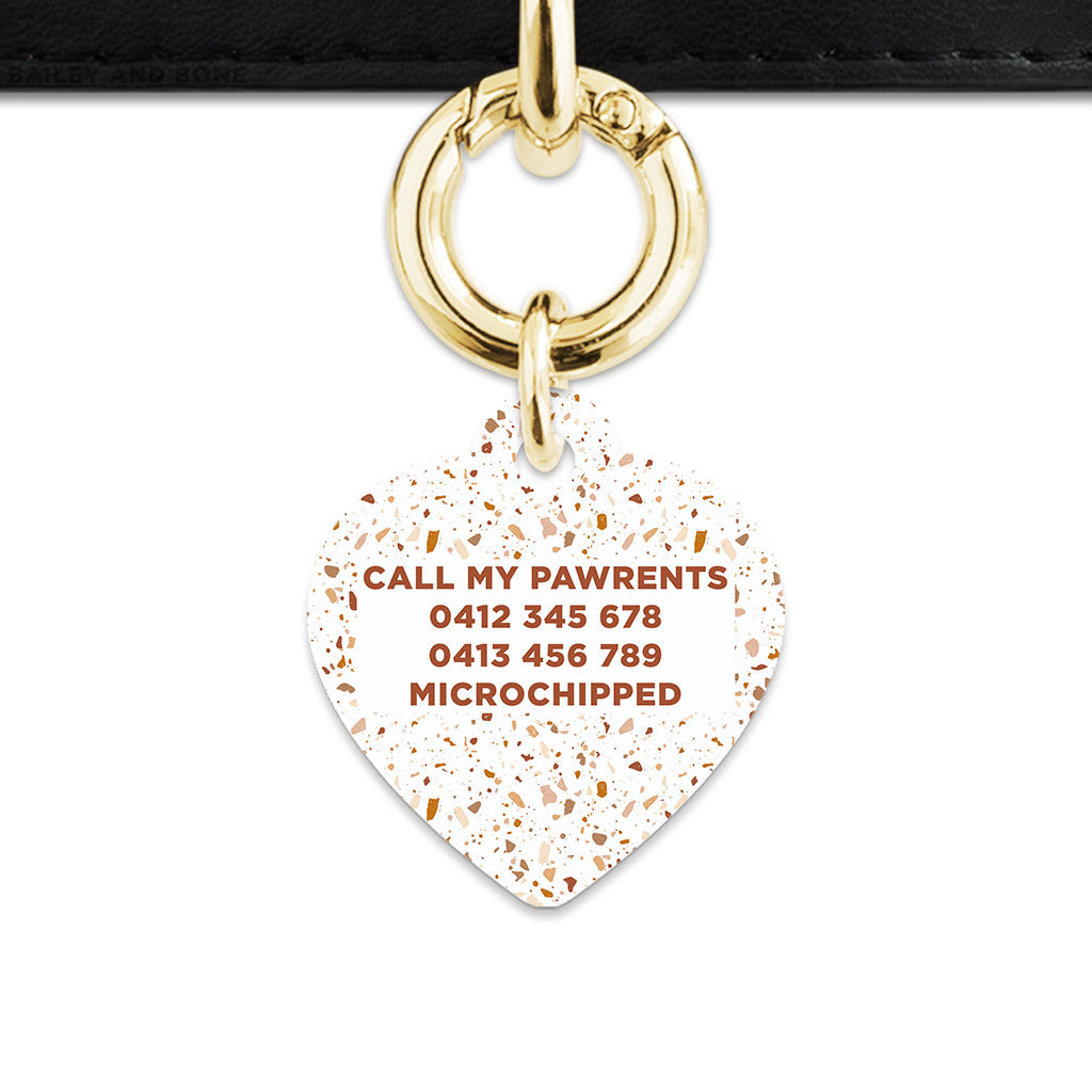 Bailey And Bone Pet ID Tags Cookie Chip Terrazzo Pet Tag