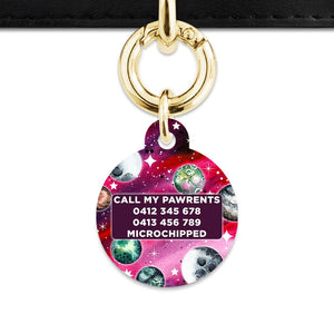 Bailey And Bone Pet ID Tags Crimson Galaxy Pet Tag
