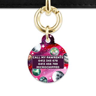 Bailey And Bone Pet ID Tags Crimson Galaxy Pet Tag