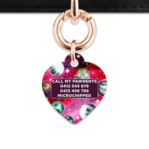Bailey And Bone Pet ID Tags Crimson Galaxy Pet Tag
