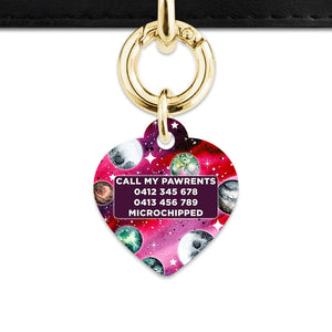 Bailey And Bone Pet ID Tags Crimson Galaxy Pet Tag