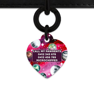 Bailey And Bone Pet ID Tags Crimson Galaxy Pet Tag