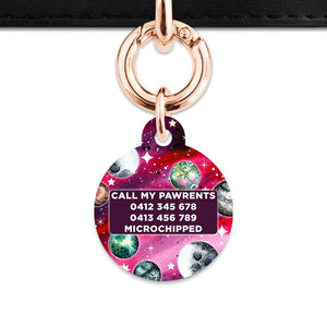 Bailey And Bone Pet ID Tags Crimson Galaxy Pet Tag